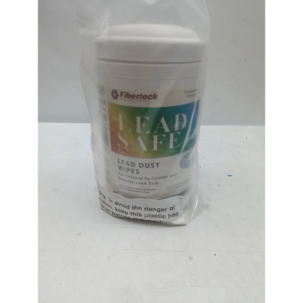 Fiberlock‎ Lead Safe Dust Cloths, 90 Wipes [SEALED]